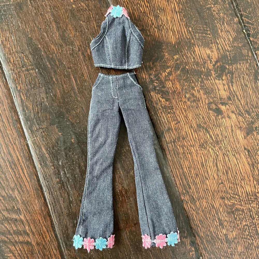 Barbie Fashion Avenue Day At The Mall Jeans & Top Floral Trim #20597 Vtg 1998